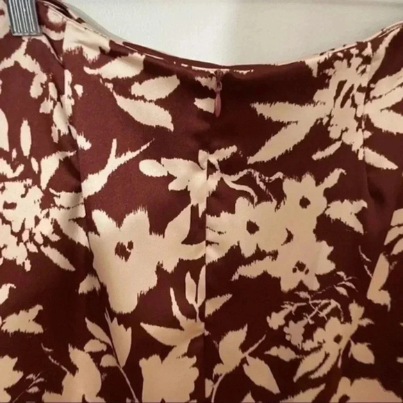 Zara floral print midi skirt medium 8991/320 - Picture 7 of 8